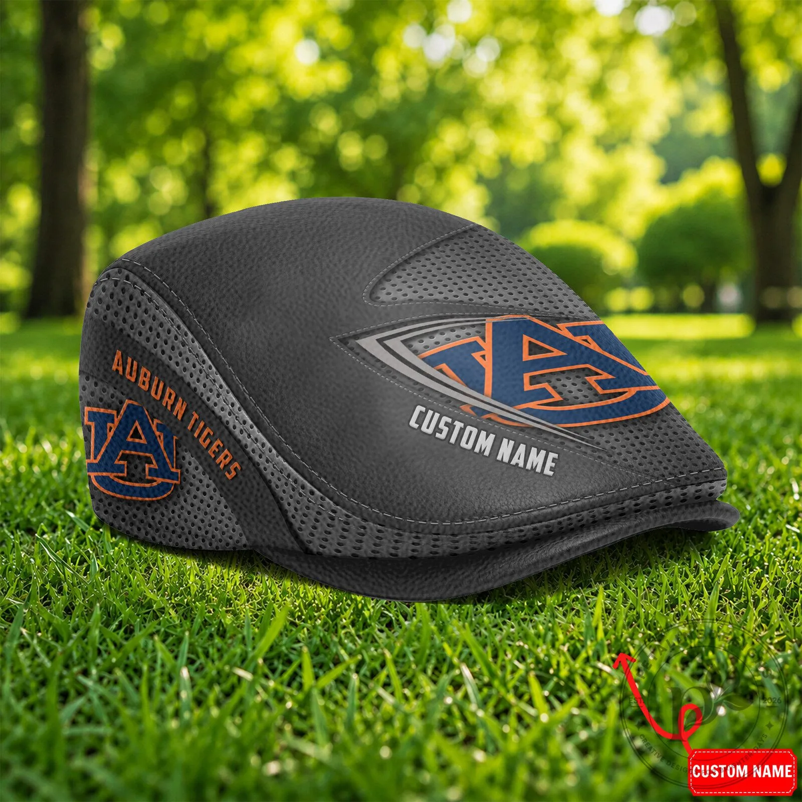 Auburn Tigers NCAA Custom Name Golf Flat Cap Hat 9 Auburn Tigers NCAA Custom Name Golf Flat Cap Hat