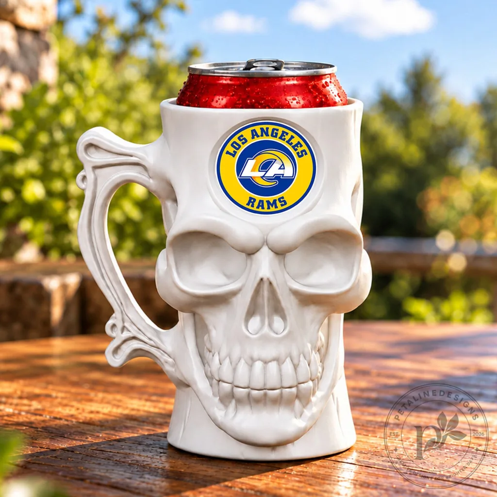 Los Angeles Rams Skull Can Cooler Los Angeles Rams Skull Can Cooler