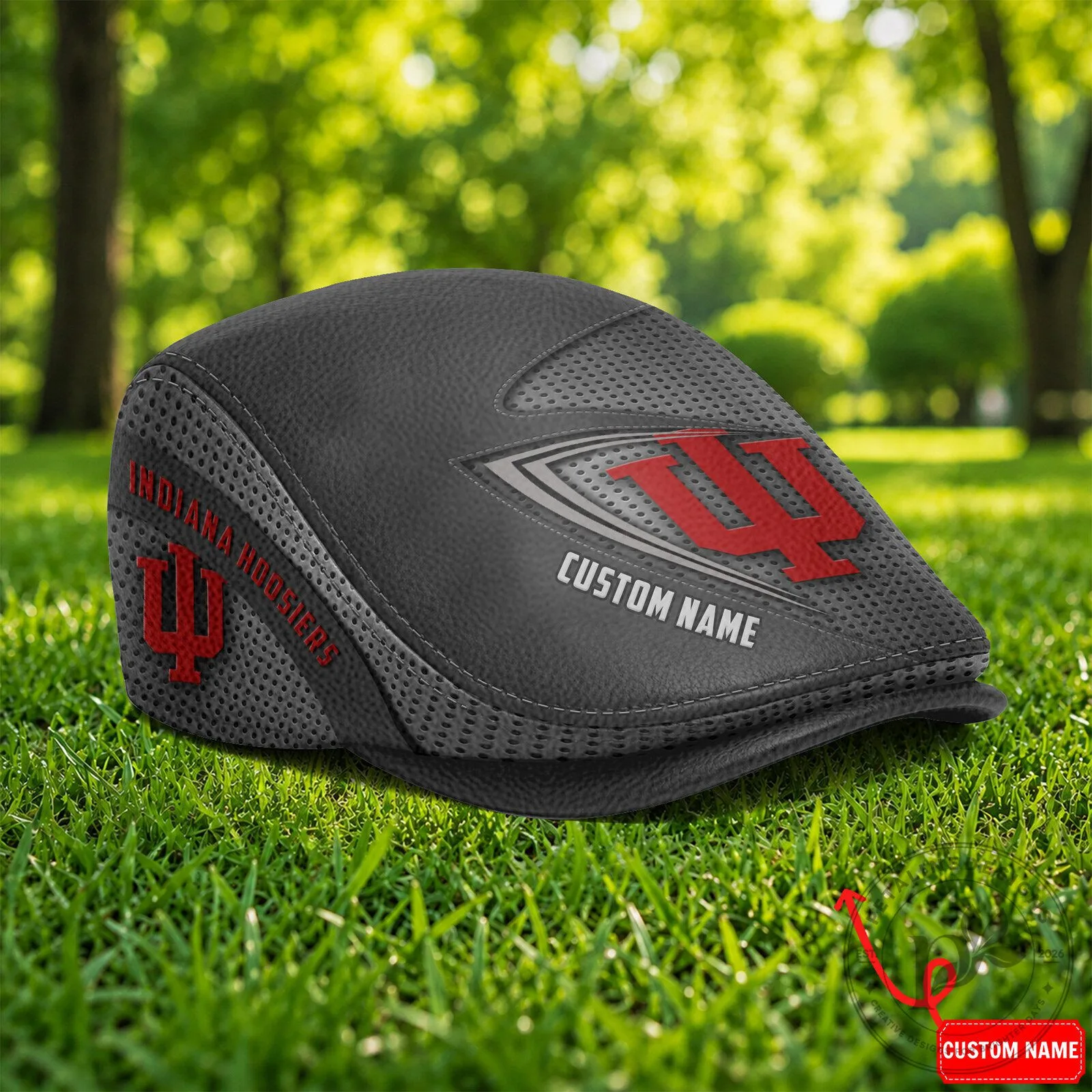 Indiana Hoosiers NCAA Golf Flat Cap, Custom Name Sports Team Driver Hat 9 Indiana Hoosiers NCAA Golf Flat Cap, Custom Name Sports Team Driver Hat