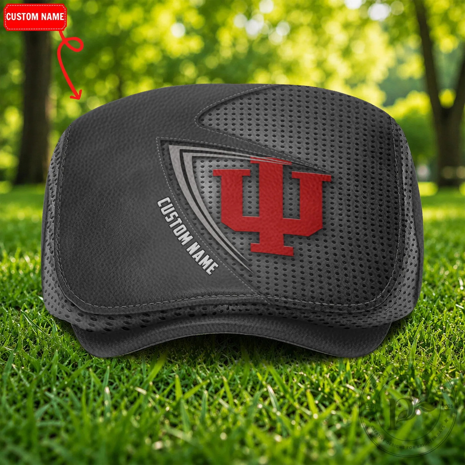 Indiana Hoosiers NCAA Golf Flat Cap, Custom Name Sports Team Driver Hat 10 Indiana Hoosiers NCAA Golf Flat Cap, Custom Name Sports Team Driver Hat