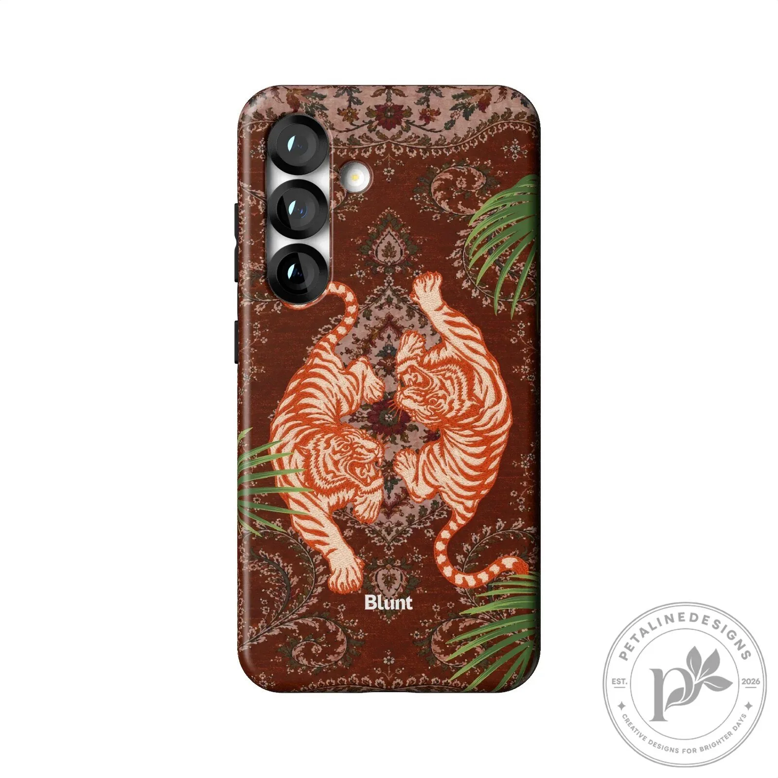 Twin Tigers Prowling on Persian Rug Pattern Samsung Phone Case 19 Twin Tigers Prowling on Persian Rug Pattern Samsung Phone Case