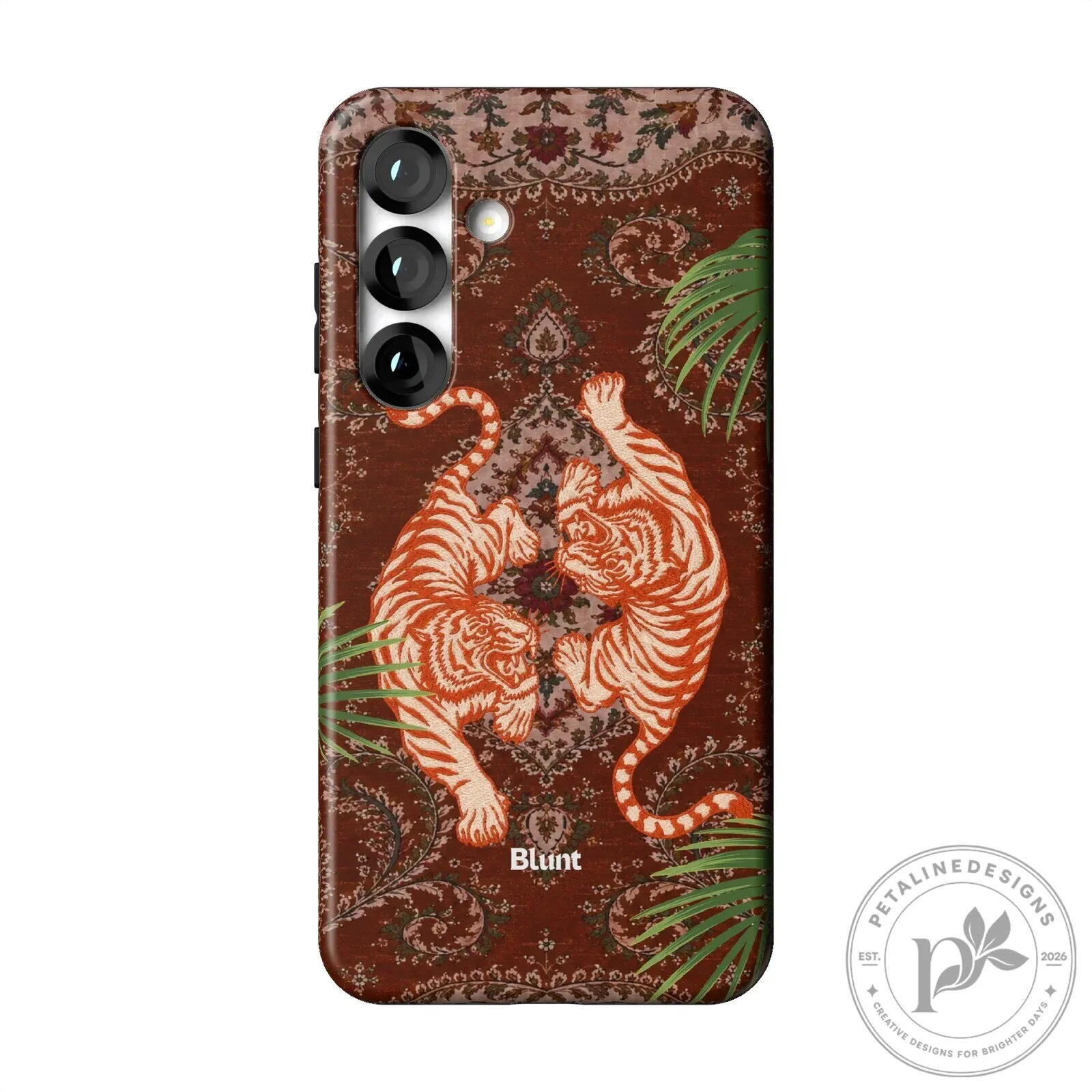 Twin Tigers Prowling on Persian Rug Pattern Samsung Phone Case 20 Twin Tigers Prowling on Persian Rug Pattern Samsung Phone Case