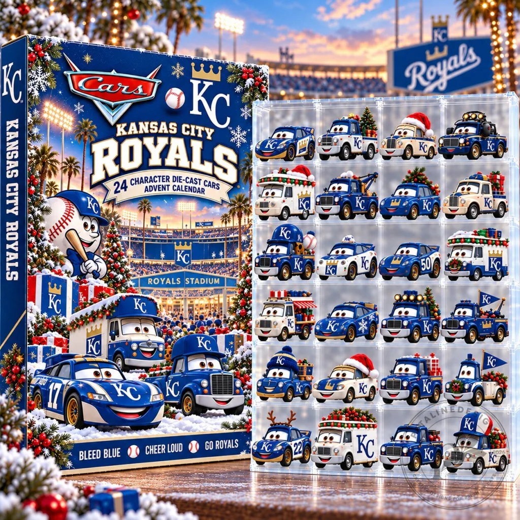 Kansas City Royals Disney Cars Baseball Christmas Advent Calendar 2026 2D Kansas City Royals Disney Cars Baseball Christmas Advent Calendar 2026 2D