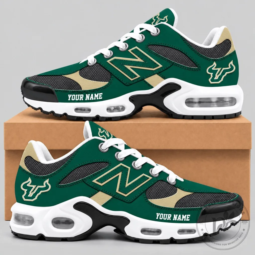 South Florida Bulls NCAA Air Cushion Running Shoes Custom Name South Florida Bulls NCAA Air Cushion Running Shoes Custom Name