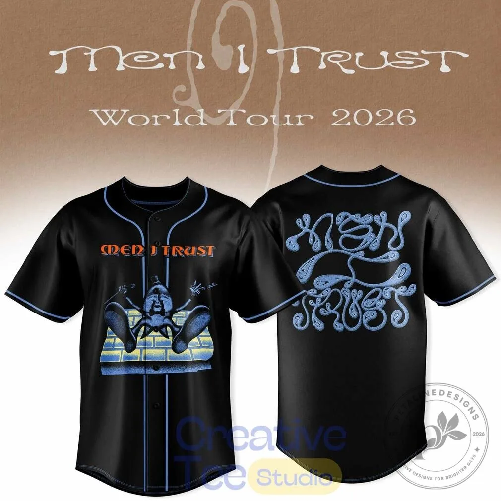 Men I Trust World Tour 2026 Baseball Jersey with Band Logo and Album Art 7 Men I Trust World Tour 2026 Baseball Jersey with Band Logo and Album Art