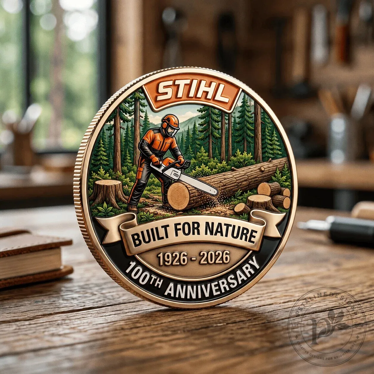 Stihl Built For Nature 100th Anniversary 1926-2026 Commemorative Coin