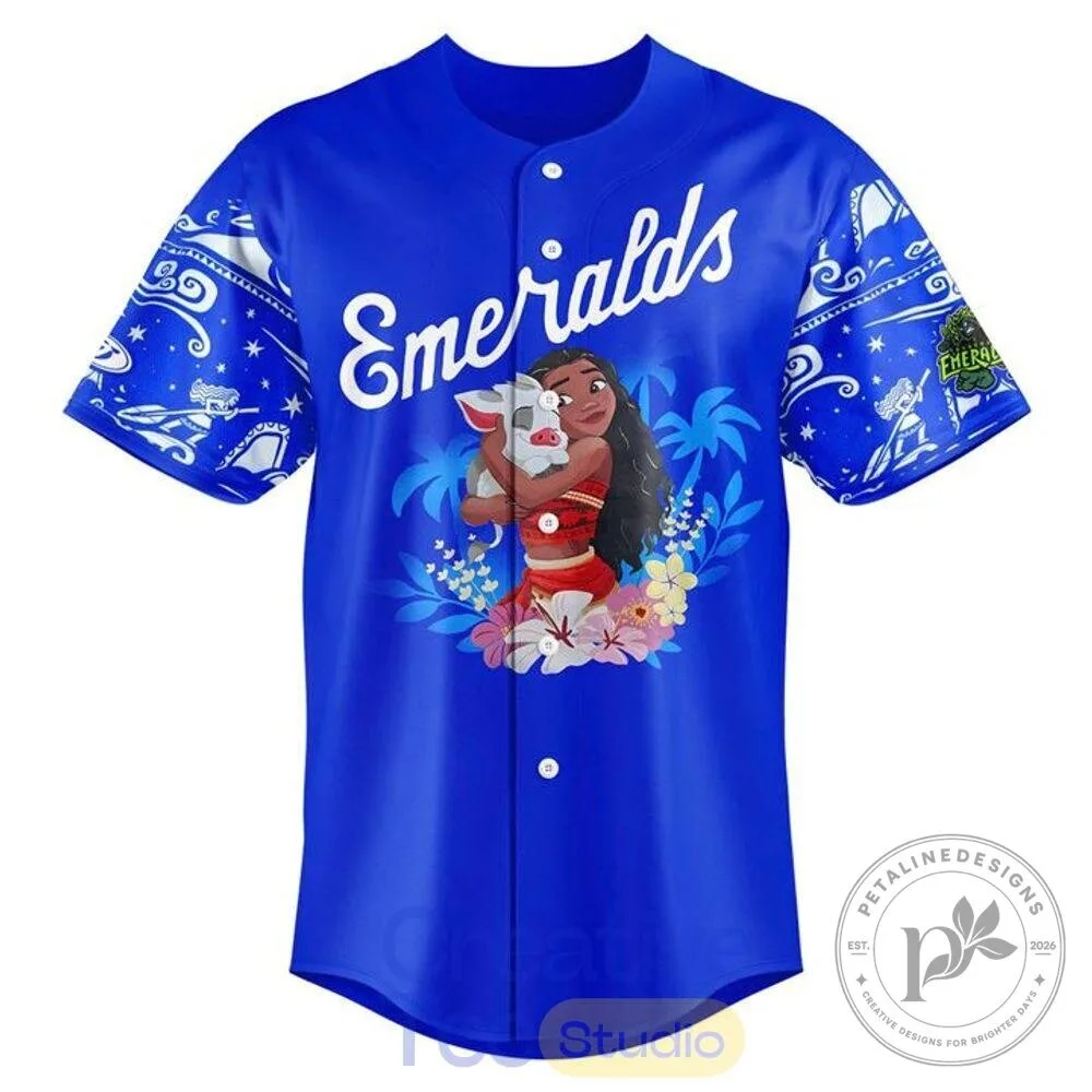 Royal Blue Baseball Jersey for Moana Night by Eugene Emeralds 6 Royal Blue Baseball Jersey for Moana Night by Eugene Emeralds